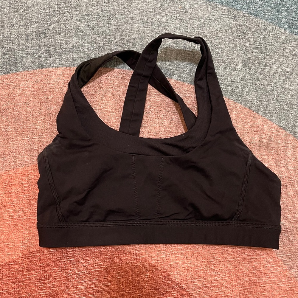 Lululemon running sports bra black size 8